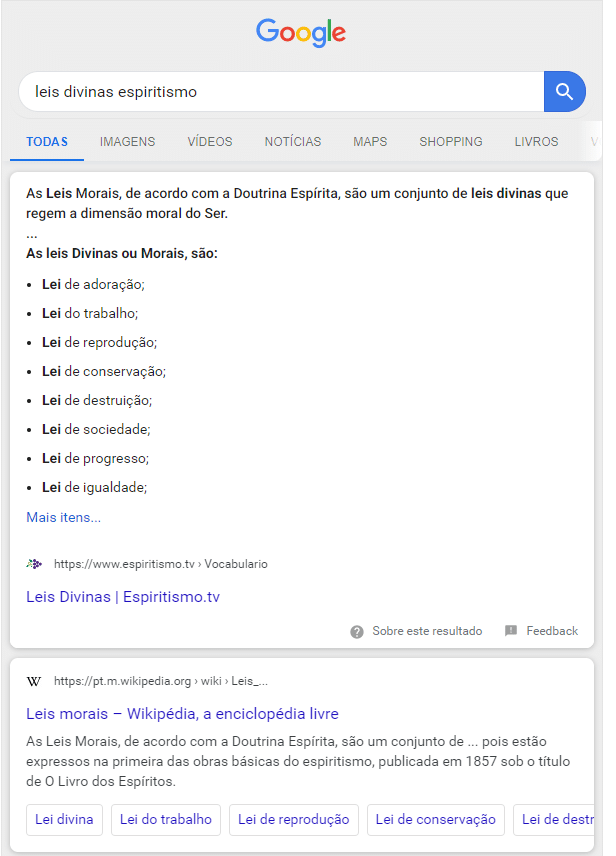 Estudo de Caso e o Poder do SEO Semântico 5 as leis divinas espiritismo.bk
