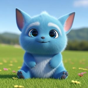 O que o cérebro de uma IA me ensinou 4 Criatura azul e fofa